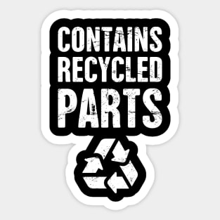 Recycled Parts | Funny Organ Donor Design Sticker